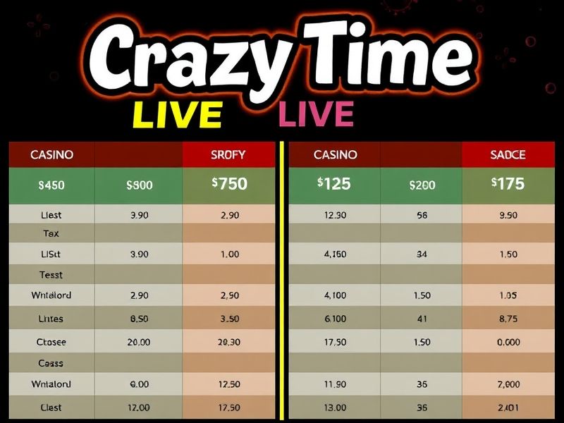 Crazy Time Live brings the excitement of the casino directly to your screen. Play this innovative live casino game with real dealers, enjoy huge multipliers, and take part in an interactive game show environment with tons of bonus rounds.